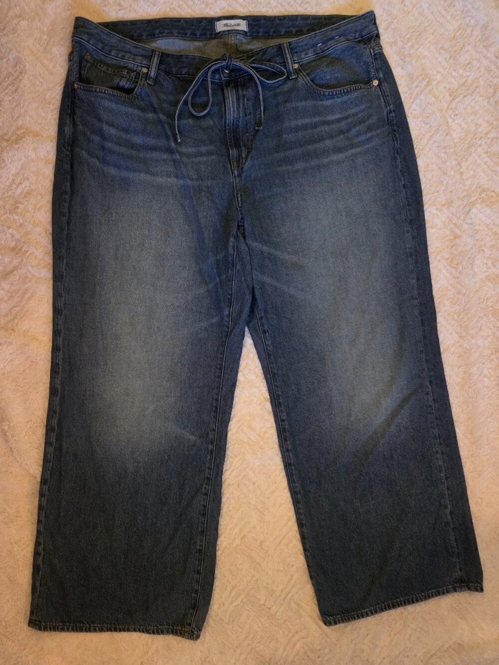 Madewell Ultimate Wide Leg Jean in Airy Denim size 18W